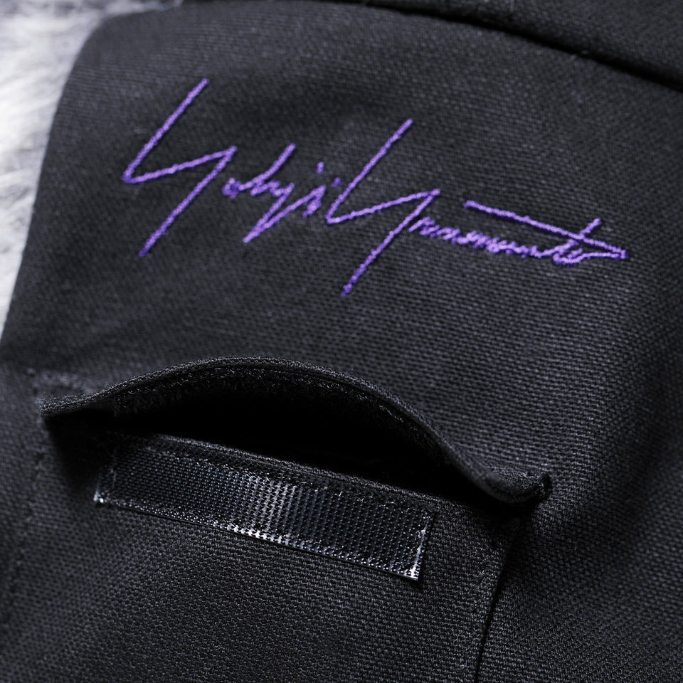 トラッパー Yohji Yamamoto FW21 ダックキャンバス レザーパッチ ブラック