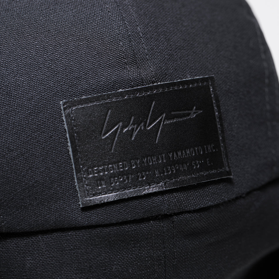 トラッパー Yohji Yamamoto FW21 ダックキャンバス レザーパッチ ブラック