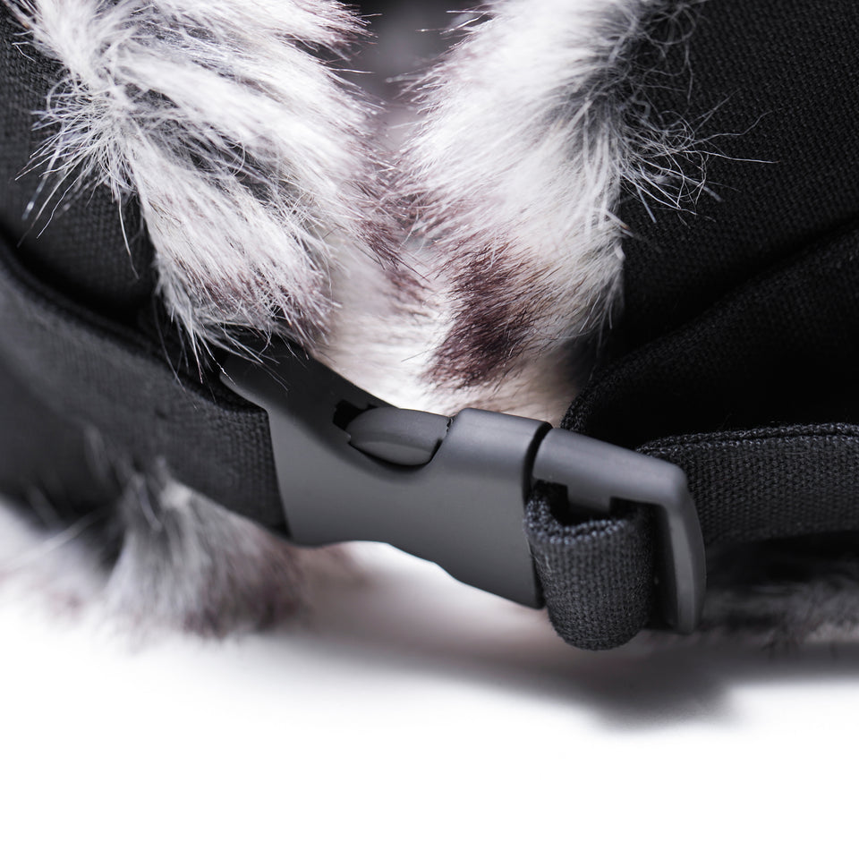 トラッパー Yohji Yamamoto FW21 ダックキャンバス レザーパッチ ブラック