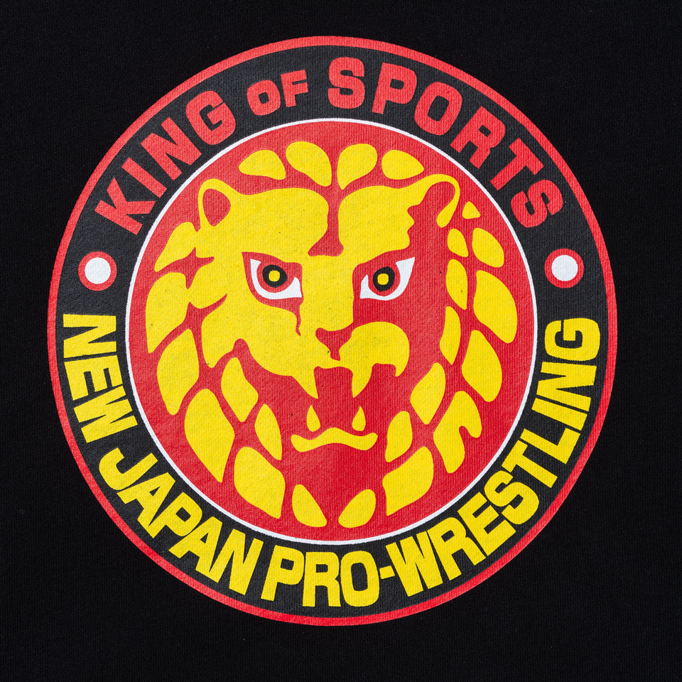 スウェット プルオーバーフーディー 新日本プロレス ライオンマーク ブラック