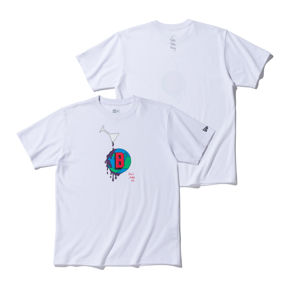 半袖 パフォーマンス Tシャツ BALLISTIK BOYZ from EXILE TRIBE Bロゴ ホワイト レギュラーフィット