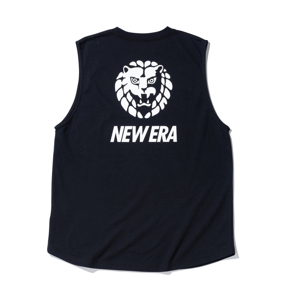 パフォーマンス マッスルタンクトップ 新日本プロレス ライオンマーク NEW ERA ロゴ ブラック
