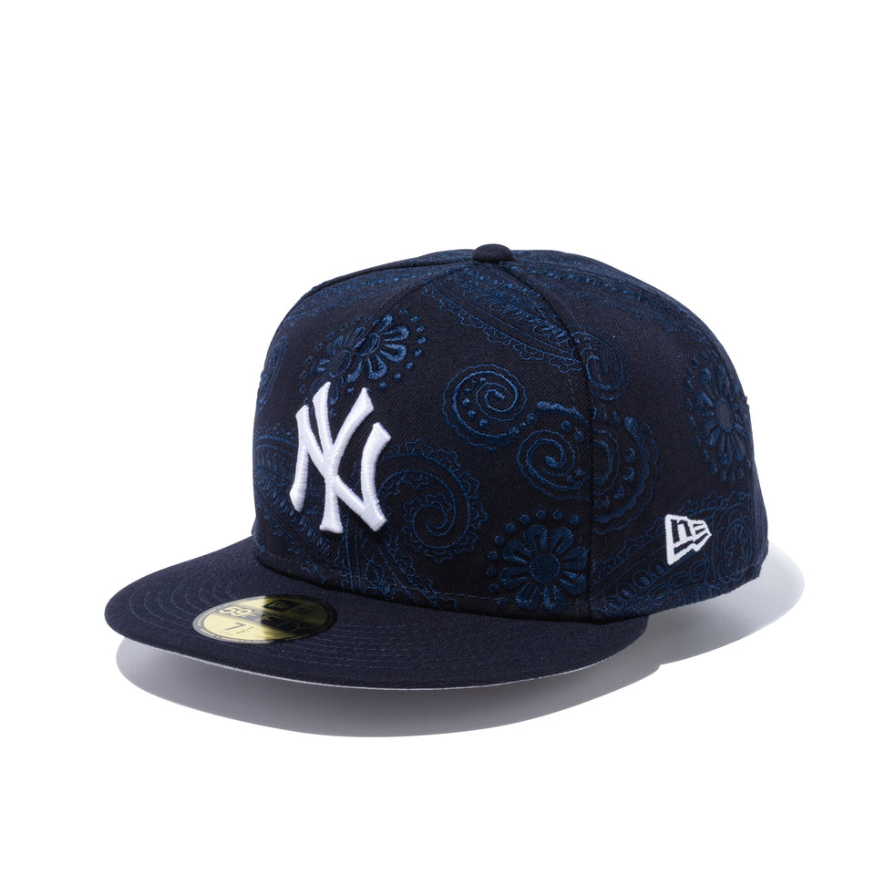 59FIFTY SWIRL ニューヨーク・ヤンキース グレーアンダーバイザー