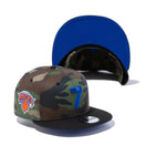 9FIFTY COMPOUND 7 NBA ニューヨーク・ニックス ウッドランドカモ ブラックバイザー
