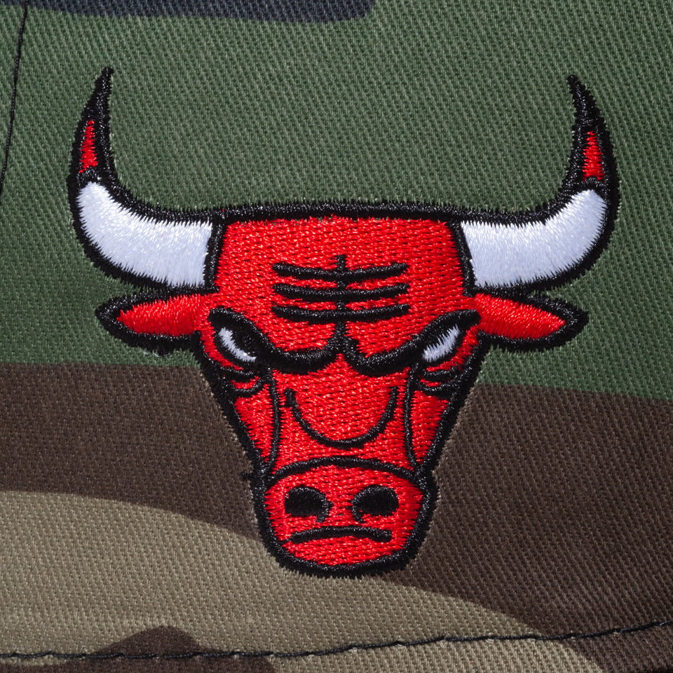 9FIFTY COMPOUND 7 NBA シカゴ・ブルズ ウッドランドカモ ブラックバイザー