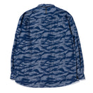 デニム ワークシャツ NEW ERA BLACK LABEL ジャカード タイガーストライプ