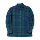 【10月発売】長袖 フランネル チェックシャツ NEW ERA BLACK LABEL グリーン