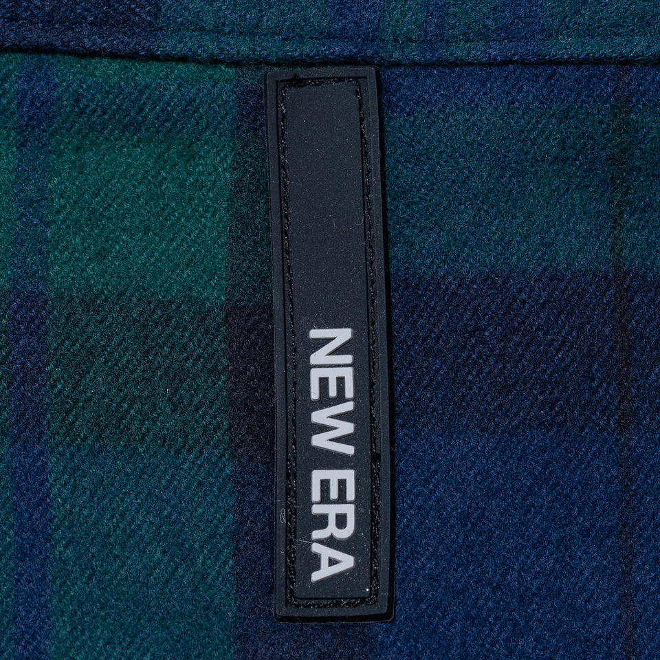 【10月発売】長袖 フランネル チェックシャツ NEW ERA BLACK LABEL グリーン