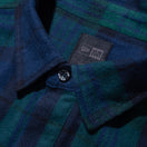 【10月発売】長袖 フランネル チェックシャツ NEW ERA BLACK LABEL グリーン