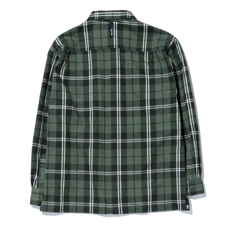 【10月発売】長袖 フランネル チェックシャツ NEW ERA BLACK LABEL ブラック