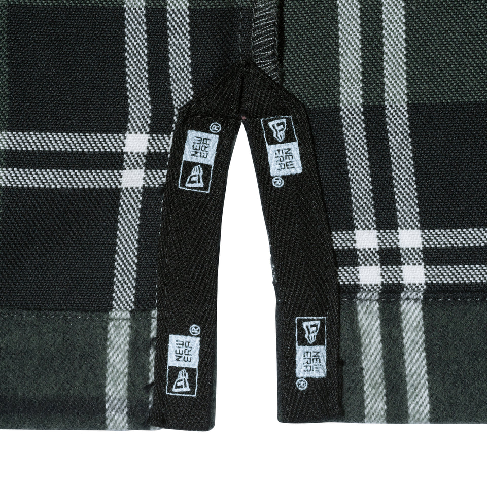 【10月発売】長袖 フランネル チェックシャツ NEW ERA BLACK LABEL ブラック