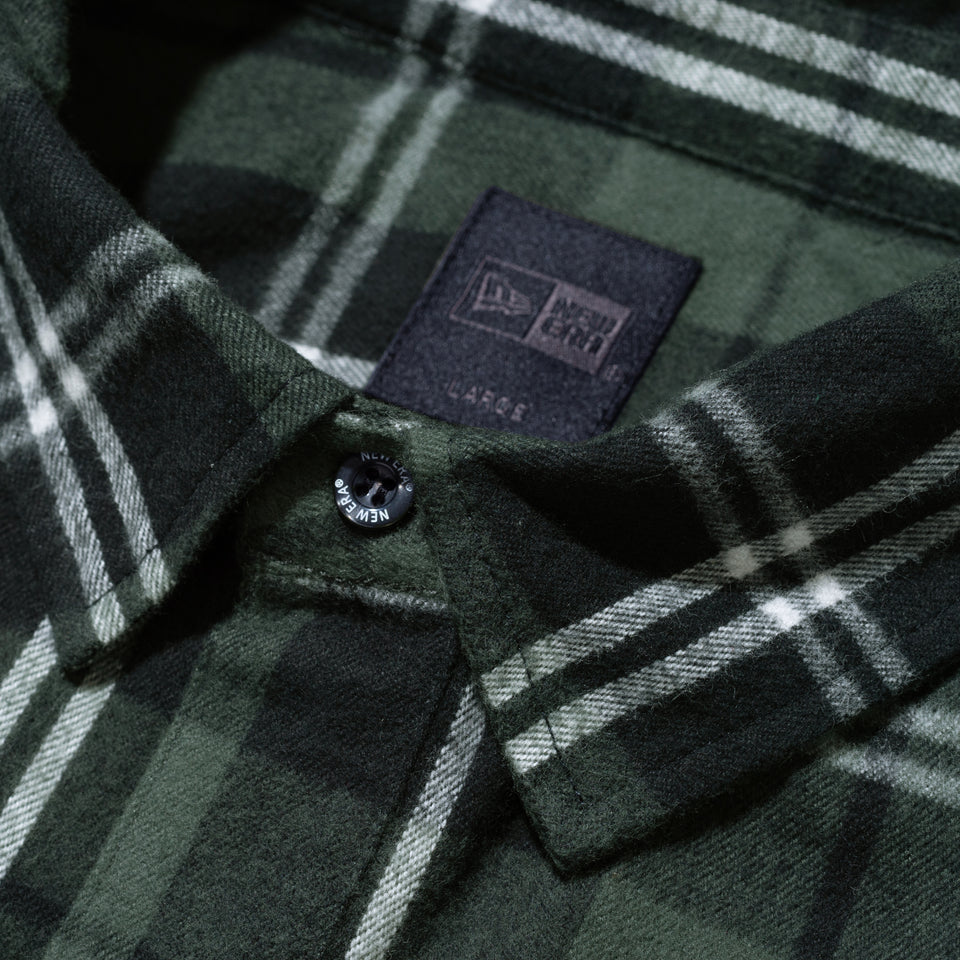 【10月発売】長袖 フランネル チェックシャツ NEW ERA BLACK LABEL ブラック
