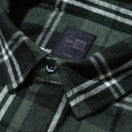 【10月発売】長袖 フランネル チェックシャツ NEW ERA BLACK LABEL ブラック