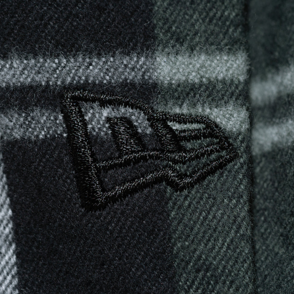 【10月発売】長袖 フランネル チェックシャツ NEW ERA BLACK LABEL ブラック
