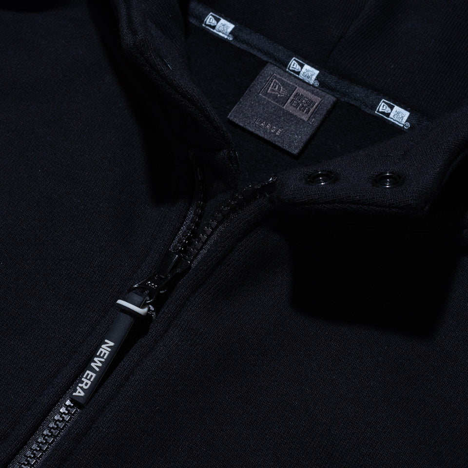 【10月発売】裏起毛 スウェット フルジップフーディー NEW ERA BLACK LABEL ヘビーウェイト ブラック