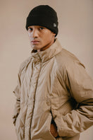 ベーシック カフニット NEW ERA BLACK LABEL シリコンパッチ ブラック