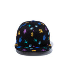 Youth 9FIFTY ダイナソー 足跡 オールオーバー ブラック