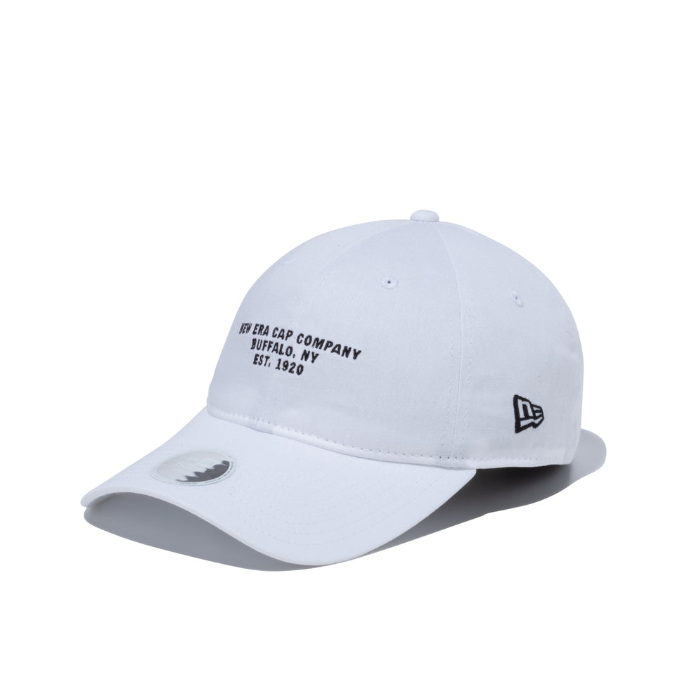 【ゴルフ】 WOMEN'S 9THIRTY ロングバイザー ストレッチコットン ウォッシャブル ホワイト