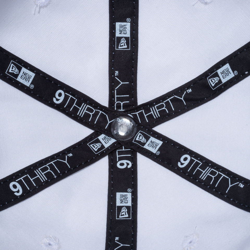 【ゴルフ】 WOMEN'S 9THIRTY ロングバイザー ストレッチコットン ウォッシャブル ホワイト