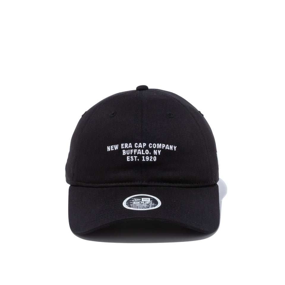 【ゴルフ】 WOMEN'S 9THIRTY ロングバイザー ストレッチコットン ウォッシャブル ブラック