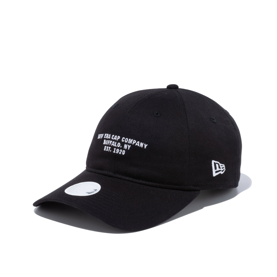 【ゴルフ】 WOMEN'S 9THIRTY ロングバイザー ストレッチコットン ウォッシャブル ブラック