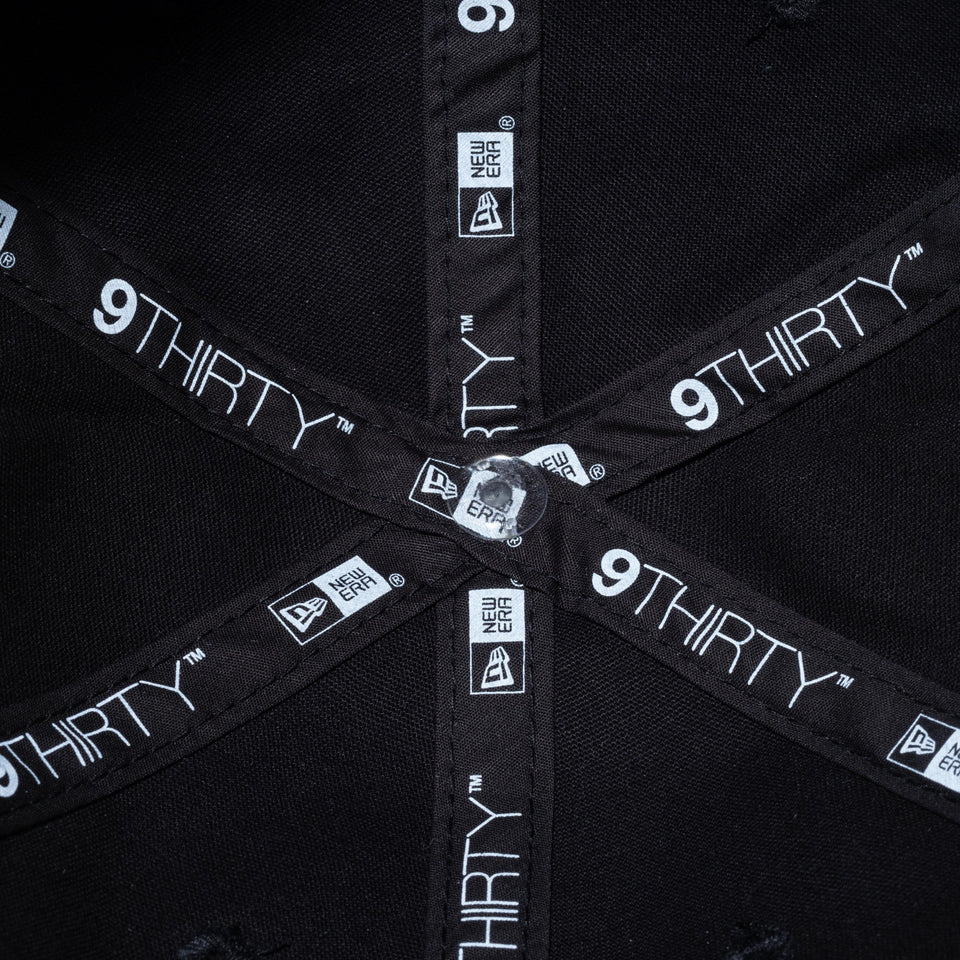 【ゴルフ】 WOMEN'S 9THIRTY ロングバイザー ストレッチコットン ウォッシャブル ブラック