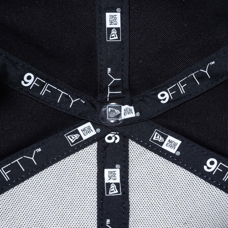 【ゴルフ】 9FIFTY ストレッチスナップ ストレッチコットン ウォッシャブル ピンフラッグロゴ ホワイト/ブラック
