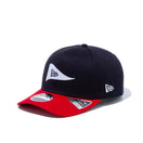 【ゴルフ】 9FIFTY ストレッチスナップ ストレッチコットン ウォッシャブル ピンフラッグロゴ ネイビー、スカーレット