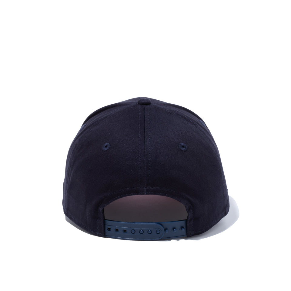 【ゴルフ】 9FIFTY ストレッチスナップ ストレッチコットン ウォッシャブル ピンフラッグロゴ ネイビー、スカーレット
