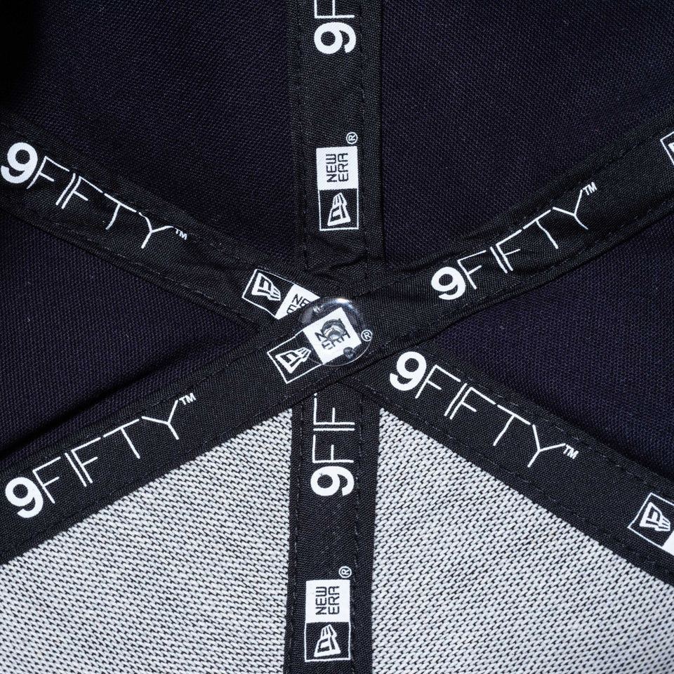 【ゴルフ】 9FIFTY ストレッチスナップ ストレッチコットン ウォッシャブル ピンフラッグロゴ ネイビー、スカーレット