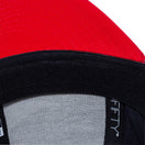 【ゴルフ】 9FIFTY ストレッチスナップ ストレッチコットン ウォッシャブル ピンフラッグロゴ ネイビー、スカーレット