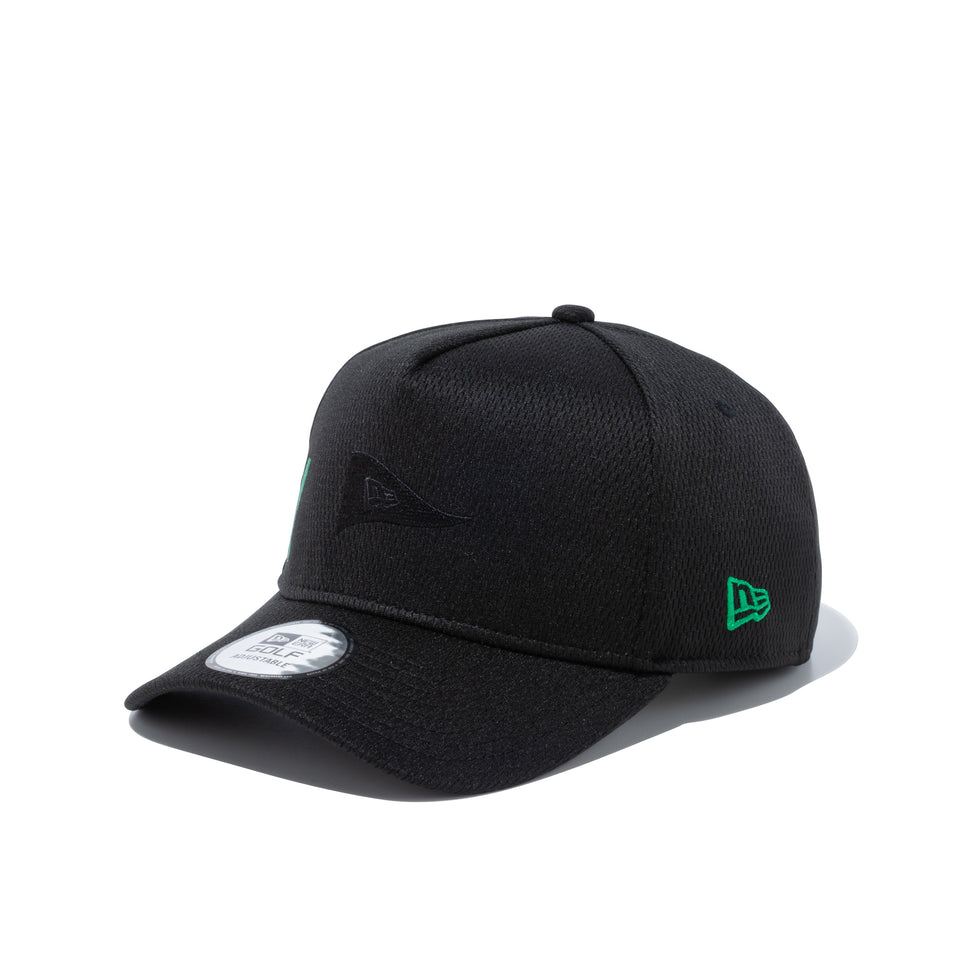 【ゴルフ】 9FORTY A-Frame ダッシュマークメッシュ NEW ERA ブラック × シャムロック