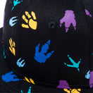 Child 9FIFTY ダイナソー 足跡 オールオーバー ブラック