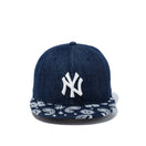 9FIFTY ペイズリー エンブロイダリー ニューヨーク・ヤンキース デニム デニムペイズリーバイザー