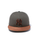 59FIFTY ダックキャンバス ニューヨーク・ヤンキース ダックモス ブラウンスエードバイザー