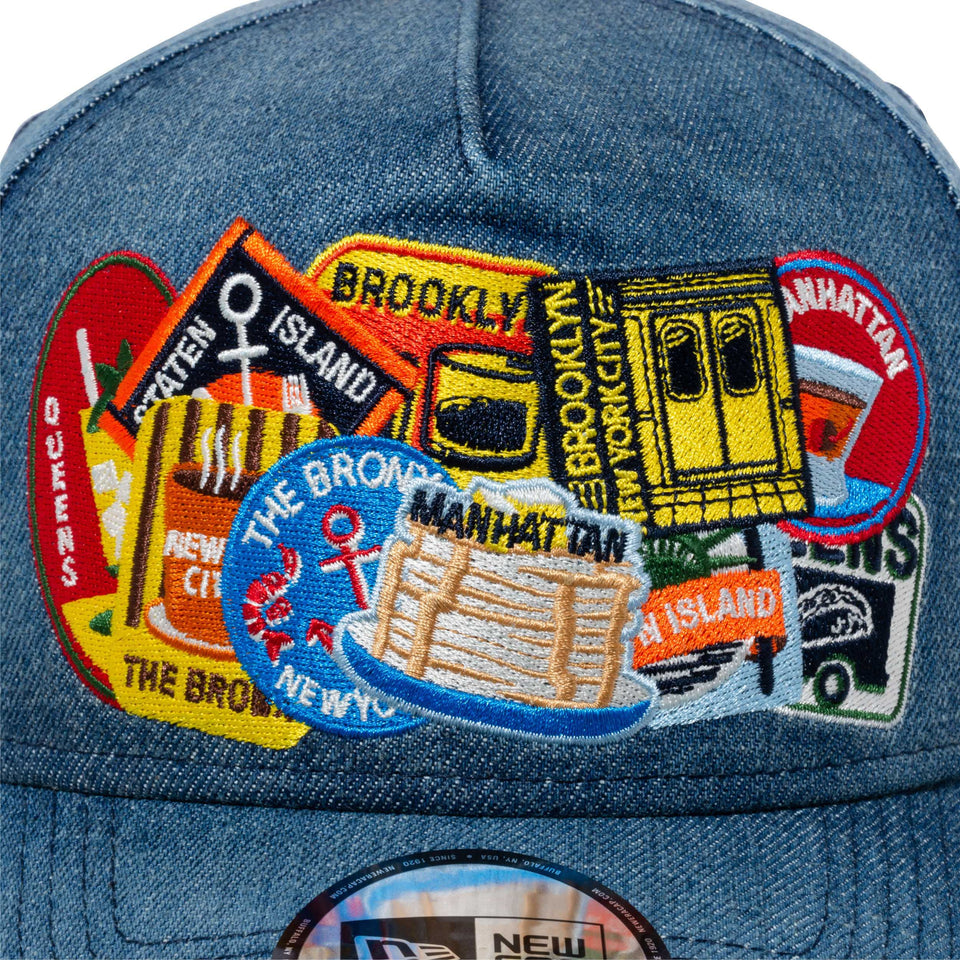 9FORTY A-Frame NYC ステッカー ウォッシュドデニム