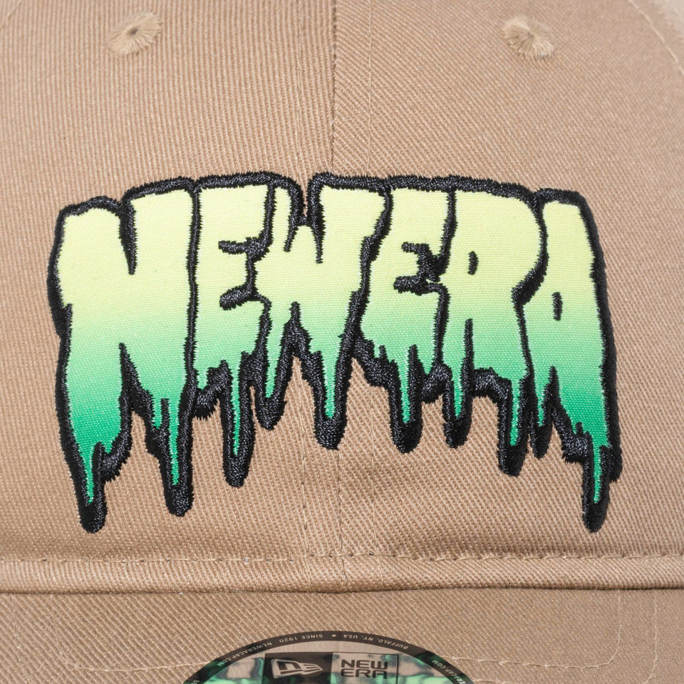Youth 9TWENTY ドリップロゴ NEW ERA カーキ