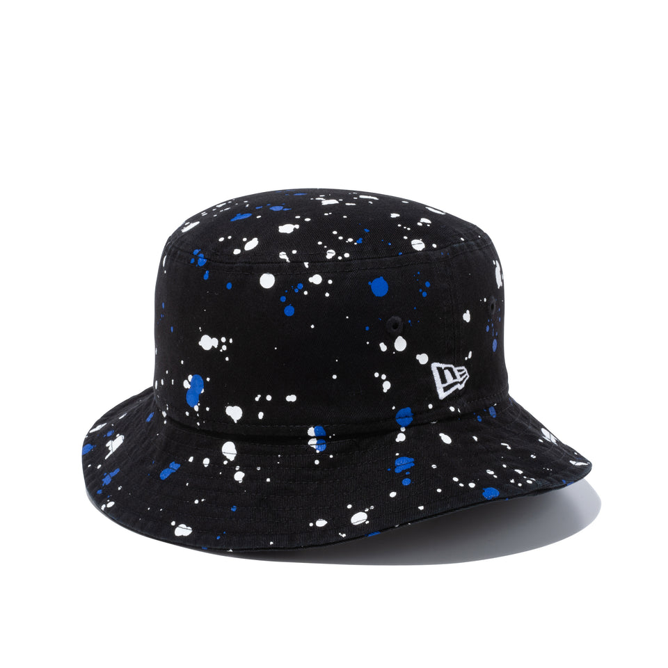 Kid's バケット01 ブラックスプラッシュプリント