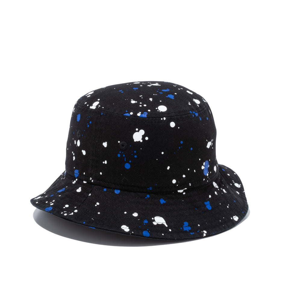 Kid's バケット01 ブラックスプラッシュプリント