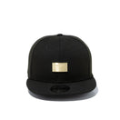 9FIFTY メタルプレート ブラック ゴールドメタル