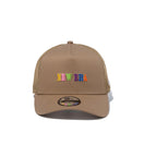 9FORTY A-Frame トラッカー カラフルロゴ NEW ERA カーキ