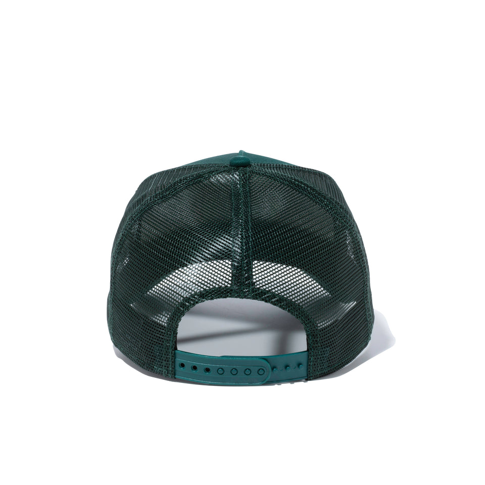 9FORTY A-Frame トラッカー カラフルロゴ NEW ERA ダークグリーン