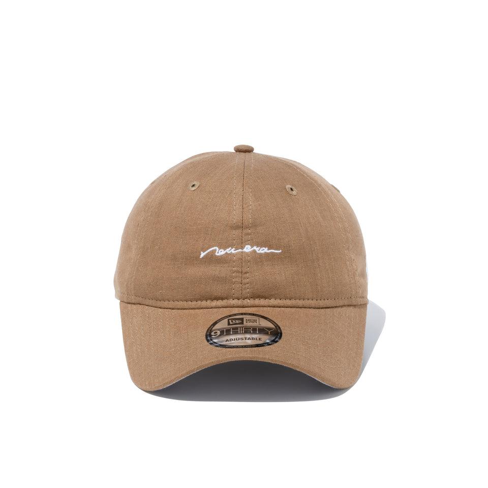 9THIRTY リネンシャンブレー new era キャメルベージュ