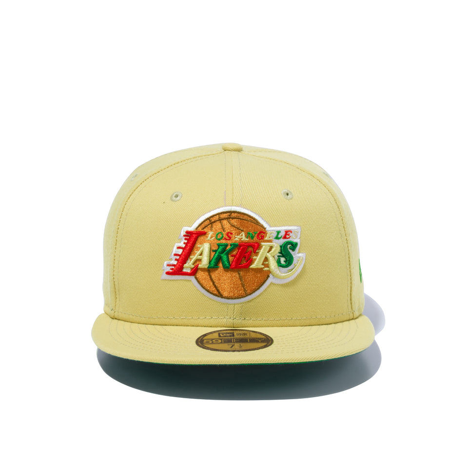 59FIFTY COOKIE ロサンゼルス・レイカーズ ベガスゴールド グリーンアンダーバイザー