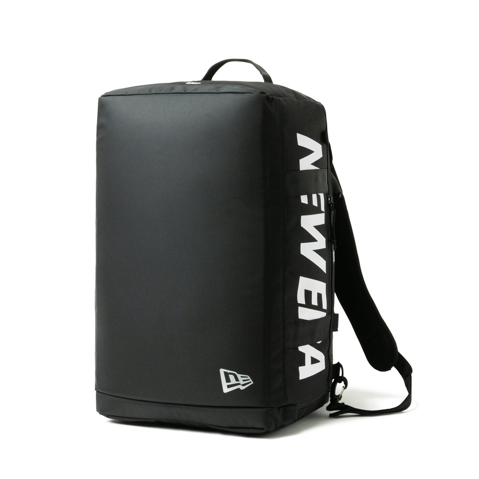 クラブ ダッフルバッグ 50L 2ウェイ プリントロゴ ブラック