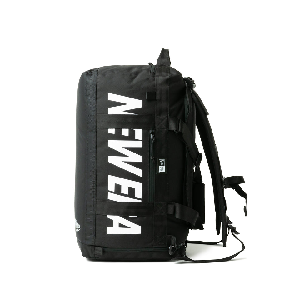 クラブ ダッフルバッグ 50L 2ウェイ プリントロゴ ブラック