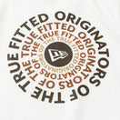 Youth 半袖 コットン Tシャツ Originators of the True Fitted サークルロゴ ホワイト