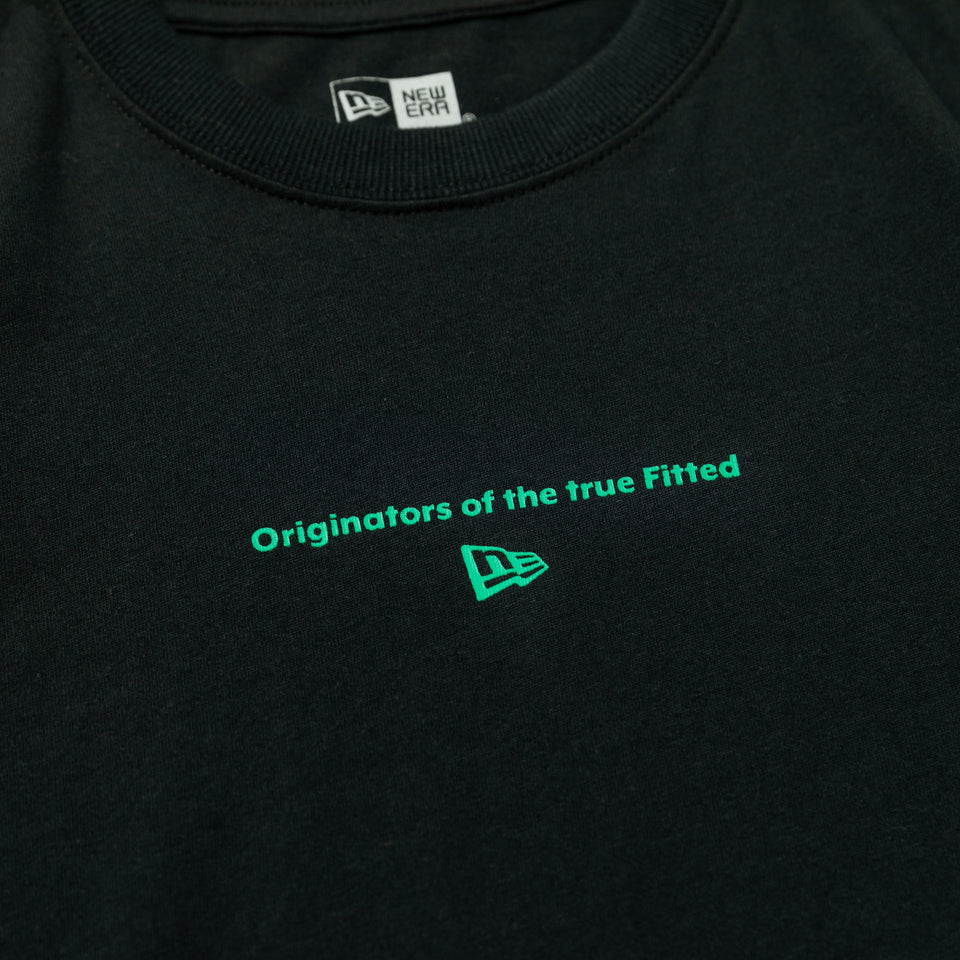 Youth 半袖 コットン Tシャツ Originators of the True Fitted サークルロゴ ブラック