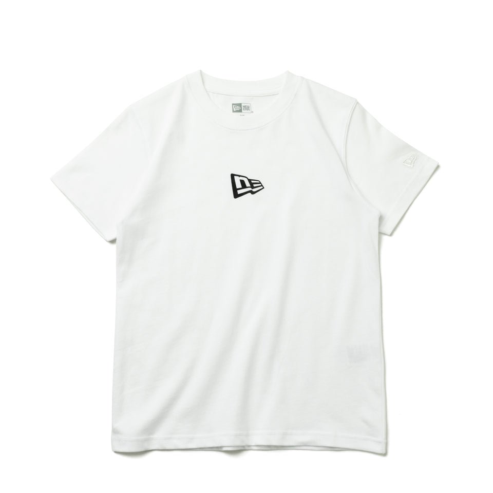 Youth 半袖 コットン Tシャツ フラッグロゴ ミニ ホワイト