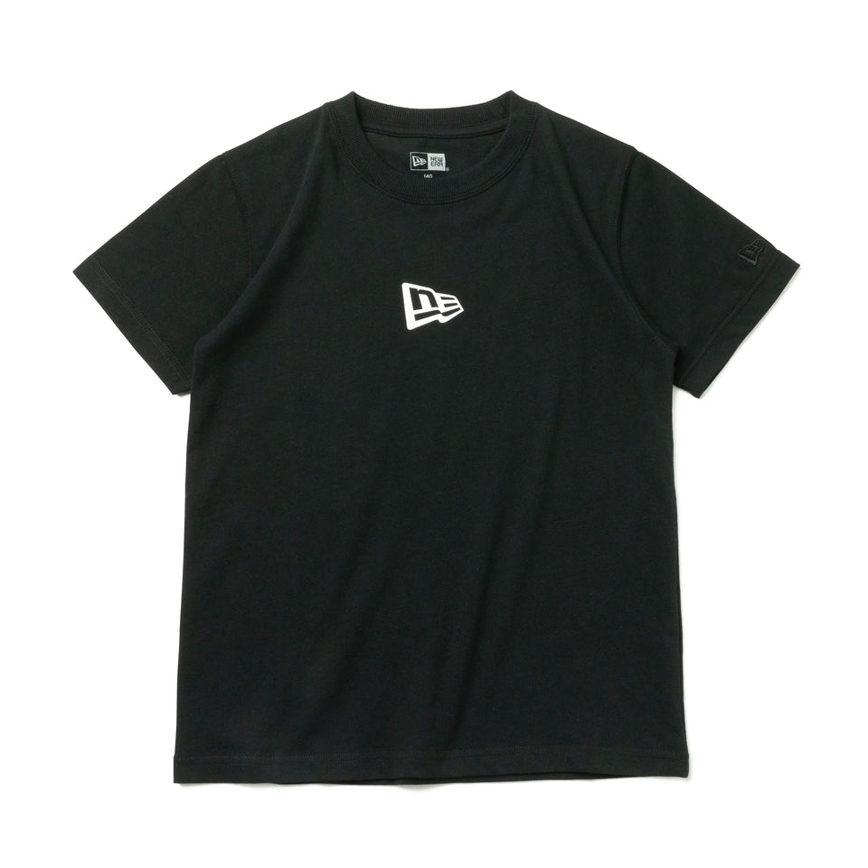 Youth 半袖 コットン Tシャツ フラッグロゴ ミニ ブラック